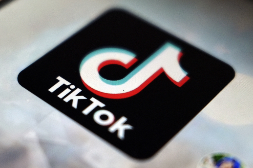 The TikTok app logo appears in Tokyo on Sept. 28, 2020. (AP)