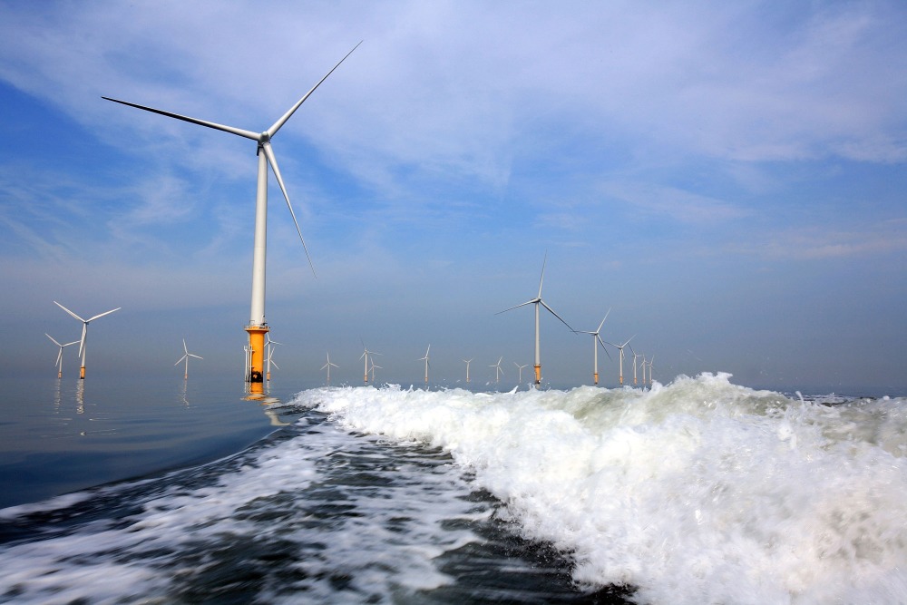 The Trump administration is halting an offshore wind project in New York. Energy experts worry that the U.S. will fall behind other countries with booming offshore wind, like the United Kingdom. (Getty Images)