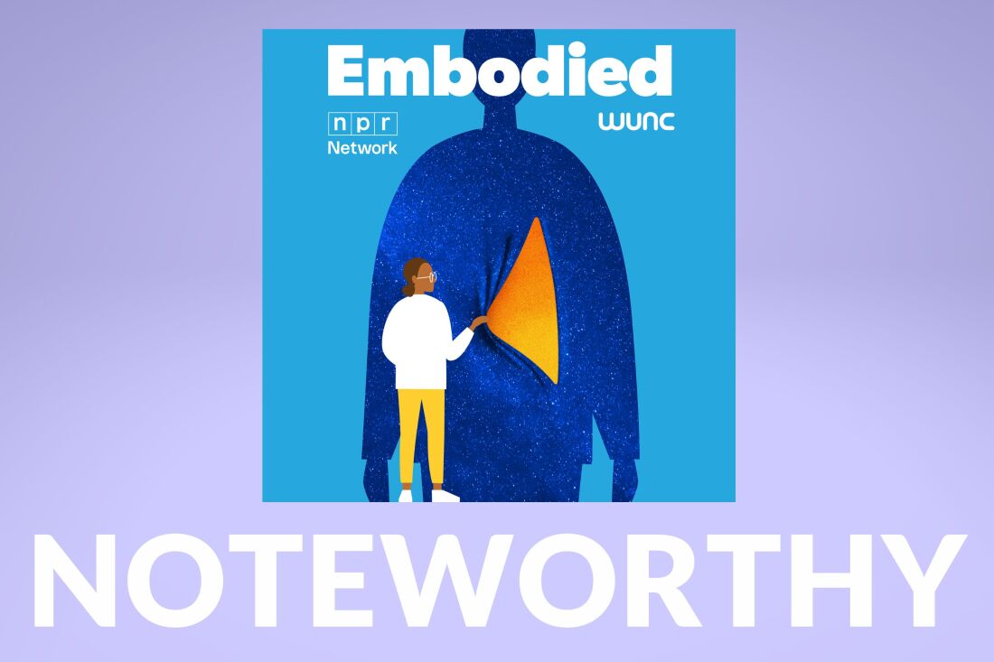  Podcast tile art for Embodied, from WUNC.