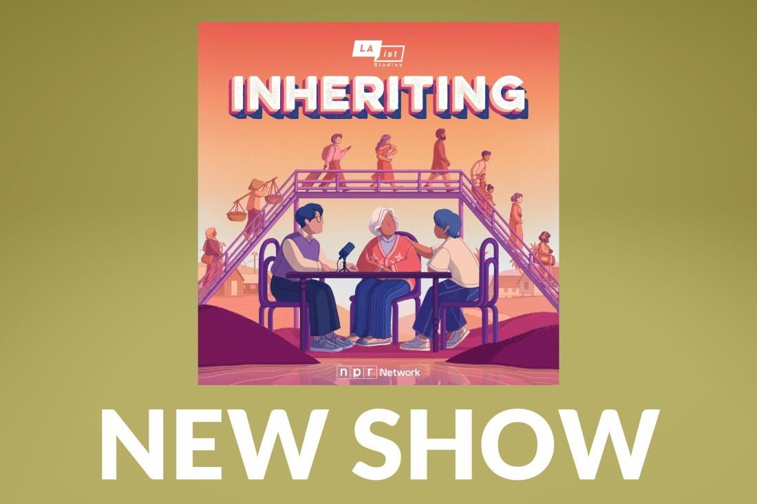  Podcast tile art for Inheriting, from LAist.