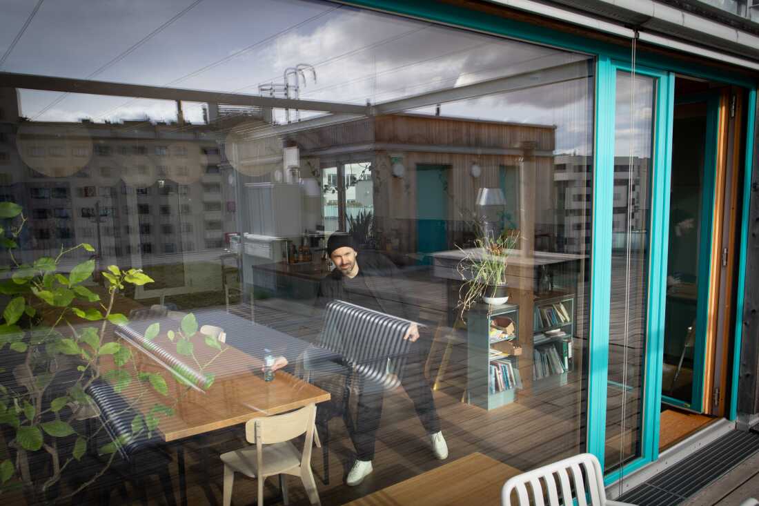 In his climate-friendly social housing Schublach says he's found a sense of community. The oldest inhabitant in his building is 80 and the youngest is less than one month old.