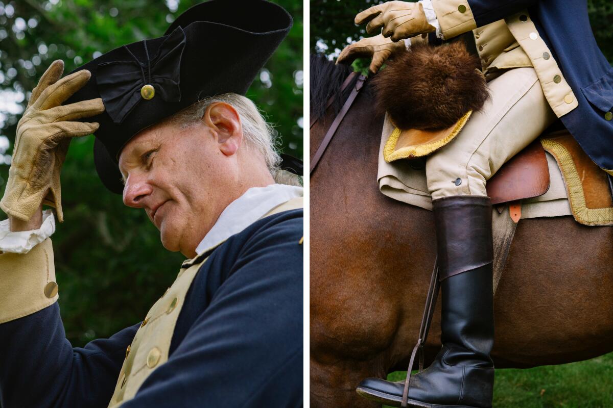 Koopman used a small inheritance to purchase a period-accurate saddle and specially tailored costume.
