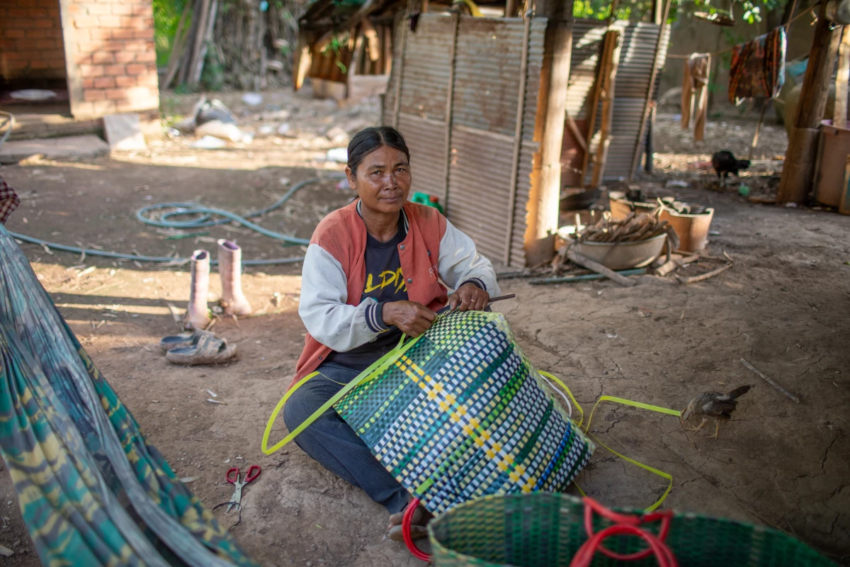Forty-six-year-old Chhum Chhin has lived along the Mekong her whole life. Last year, she says, the water was higher than she had ever seen it. It washed away crops and left a thick layer of mud on everything in its path: vehicles, buildings and fields.