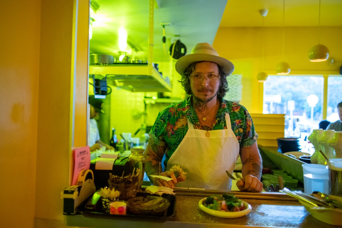 David Murphy, chef and co-owner of Shuggie's Trash Pie in San Francisco, a restaurant that focuses on imperfect and up-cycled ingredients, previously worked in high-end restaurants. “We always demanded the best. The most perfect little Brussels sprout,” he says.