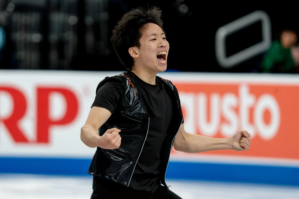 Tomoki Hiwatashi competes in the men's short program during the 2026 U.S. Figure Skating Championships at the Enterprise Center on Thursday, Jan. 8, 2026, in St. Louis.