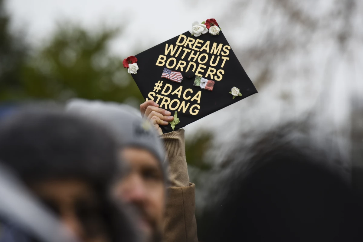 Demonstrators gather in front of the U.S. Supreme Court in 2019 when the Court heard arguments on Deferred Action for Childhood Arrivals after the Trump administration tried to wind it down.