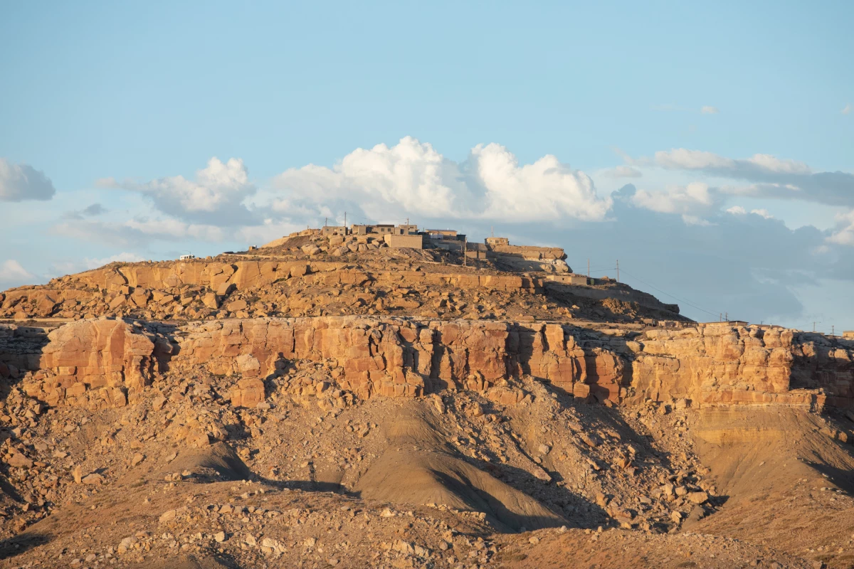 On Aug. 7, the Environmental Protection Agency sent termination letters to all Solar for All grant awardees, including the Hopi Tribe, which had been approved for $25 million from the program. That money would have connected around 600 homes to solar power and battery-powered electricity. Here, a village on the Hopi Reservation is seen atop a mesa.