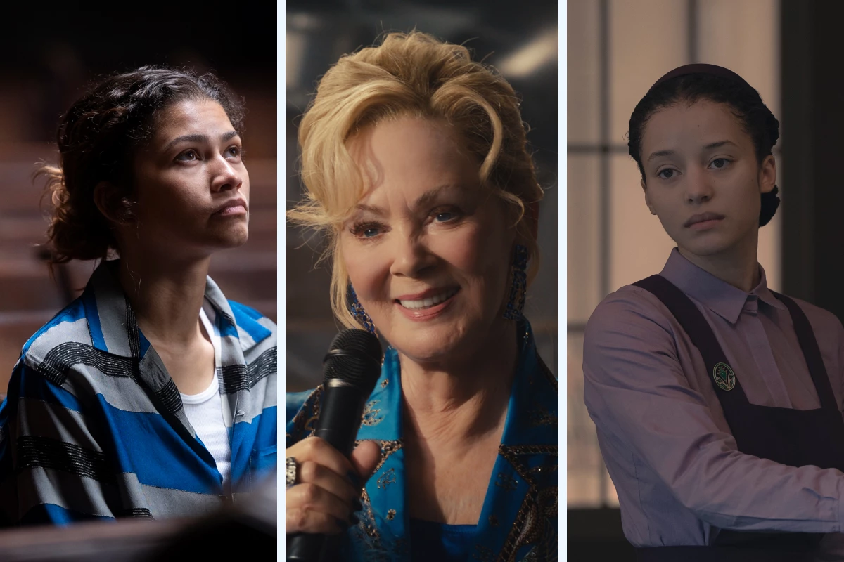 From left, Zendaya returns in a new season of Euphoria, while Jean Smart returns in Hacks. Chase Infiniti stars in Hulu's The Testaments, a spinoff of The Handmaid's Tale.