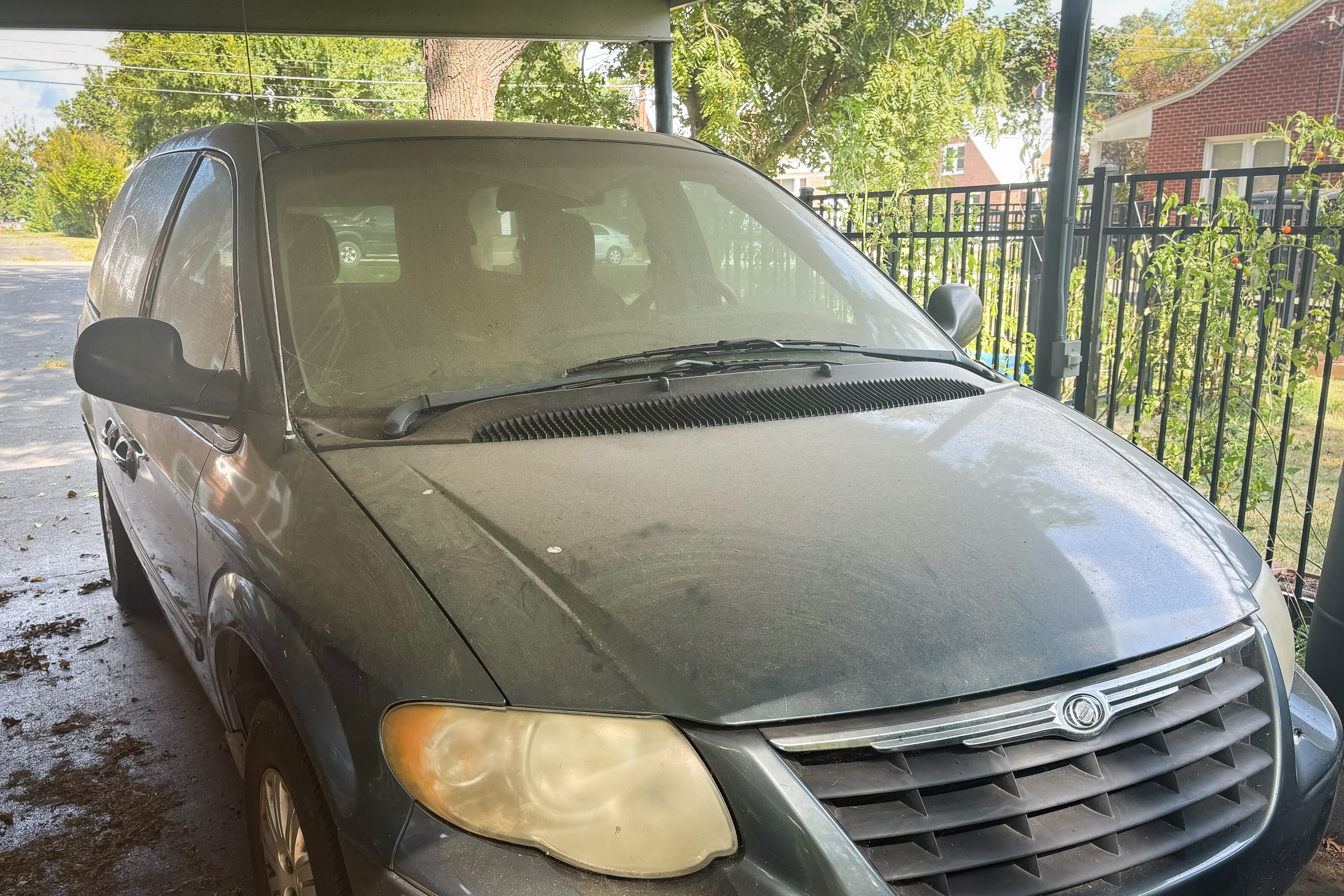 "Vanny," as this 2005 Chrysler Town & Country is affectionately known, has put in 20 years and 183,000 miles of service and won the deep affection of two small children. It was a good run. (NPR)