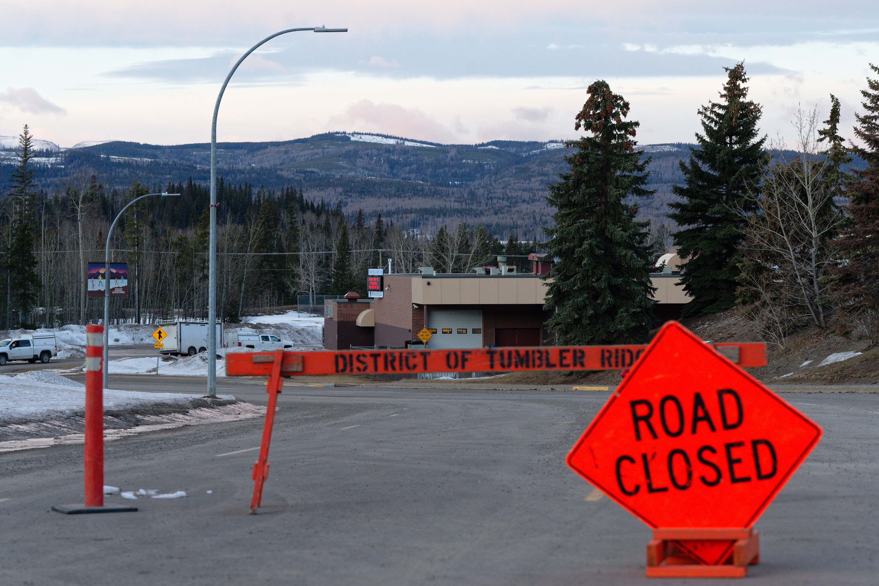 Tumbler RIdge Secondary School is shown in Tumbler Ridge, B.C., on Wednesday. (AP)