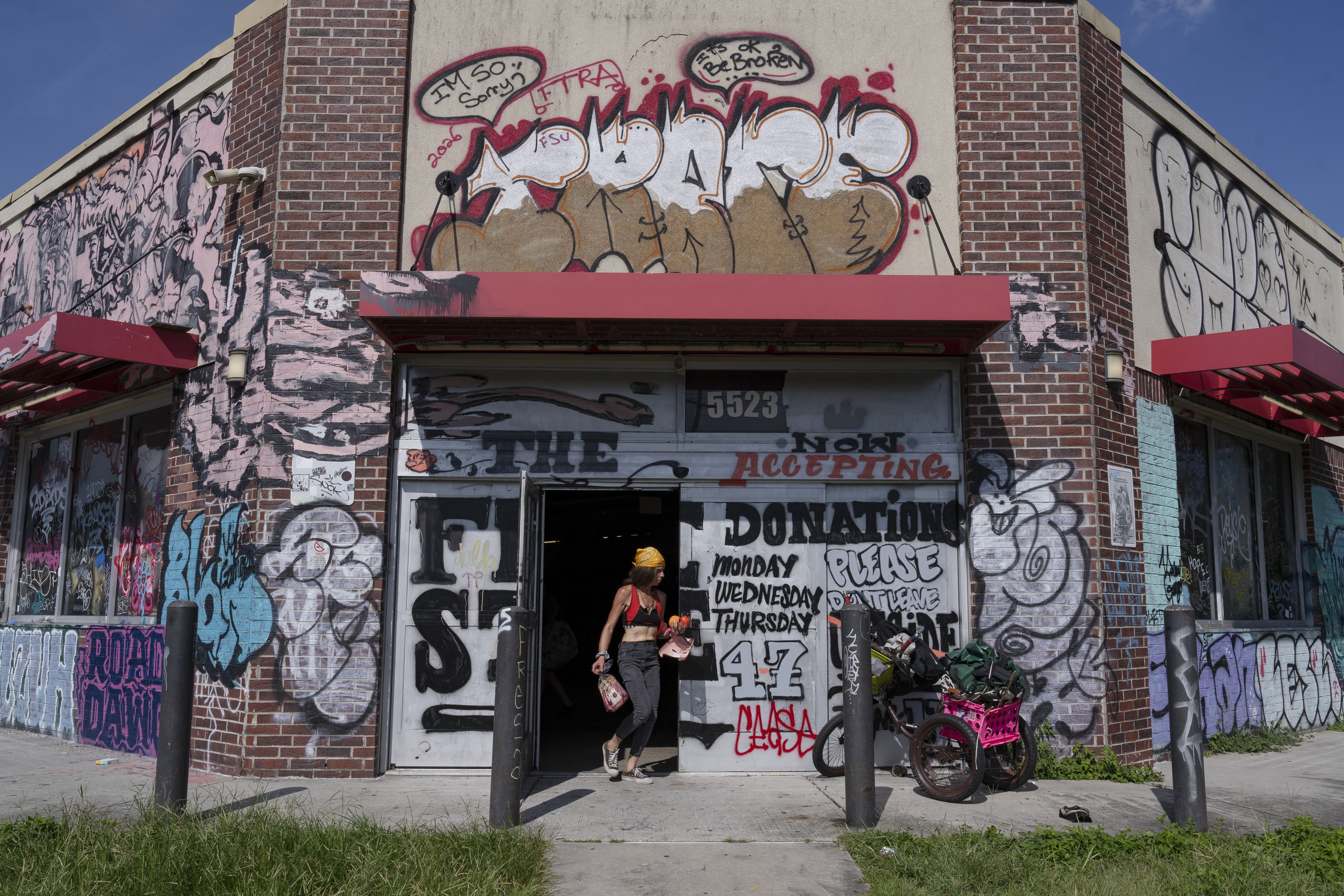 In New Orleans, an empty building becomes a free store — and roller skating rink