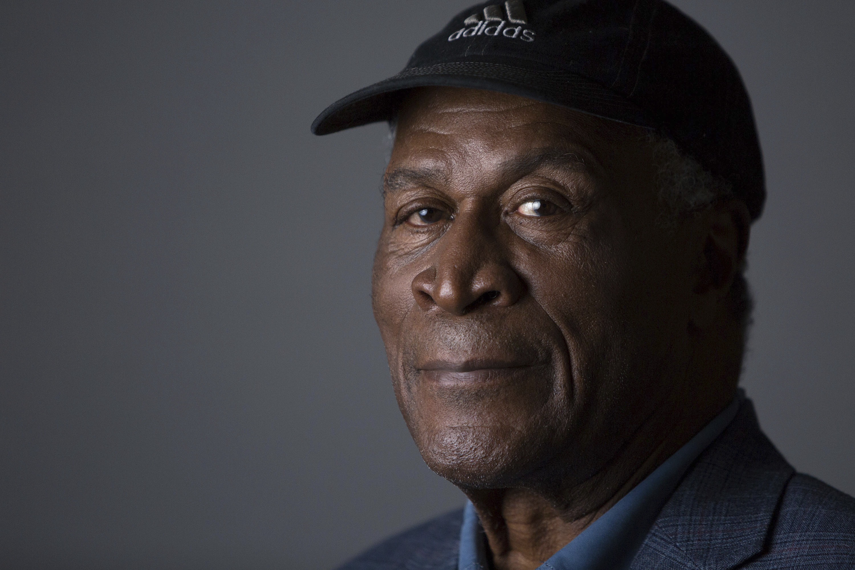 John Amos poses for a portrait on May 11, 2016, in New York. Amos, who starred as the family patriarch on the hit 1970s sitcom “Good Times” and earned an Emmy nomination for his role in the seminal 1977 miniseries “Roots,” has died. He was 84.