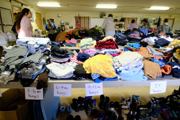Donations began pouring in the day after the storm hit, coordinated by volunteers at Bethel Search and Rescue