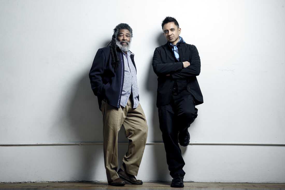 Wadada Leo Smith (left) and Vijay Iyer have known and collaborated with each other for decades. They have just released their second album as a duo, Defiant Life, with Smith on trumpet and Iyer on piano.