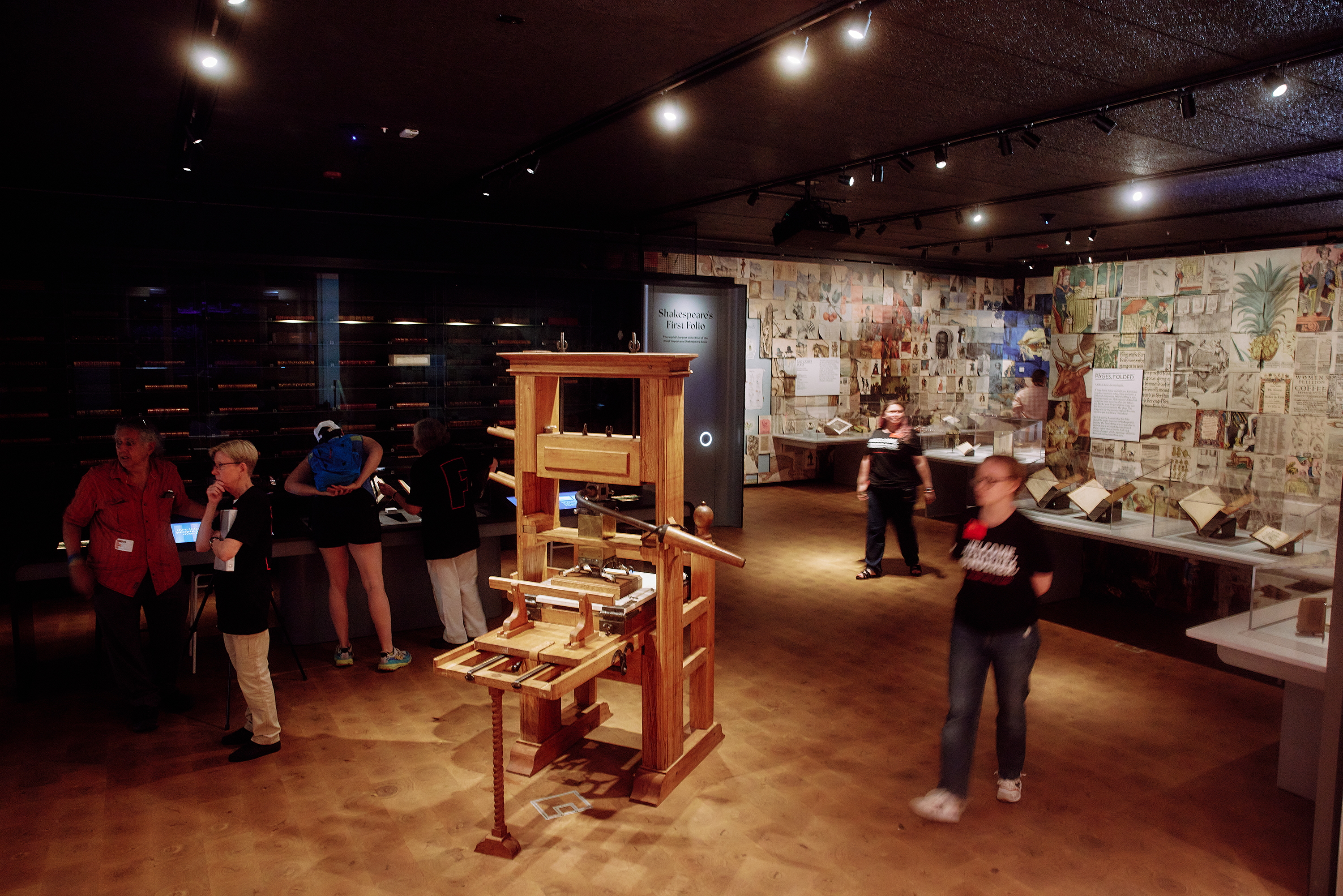 The new main exhibition hall at the Folger Shakespeare Library in Washington, D.C., on June 14, 2024.