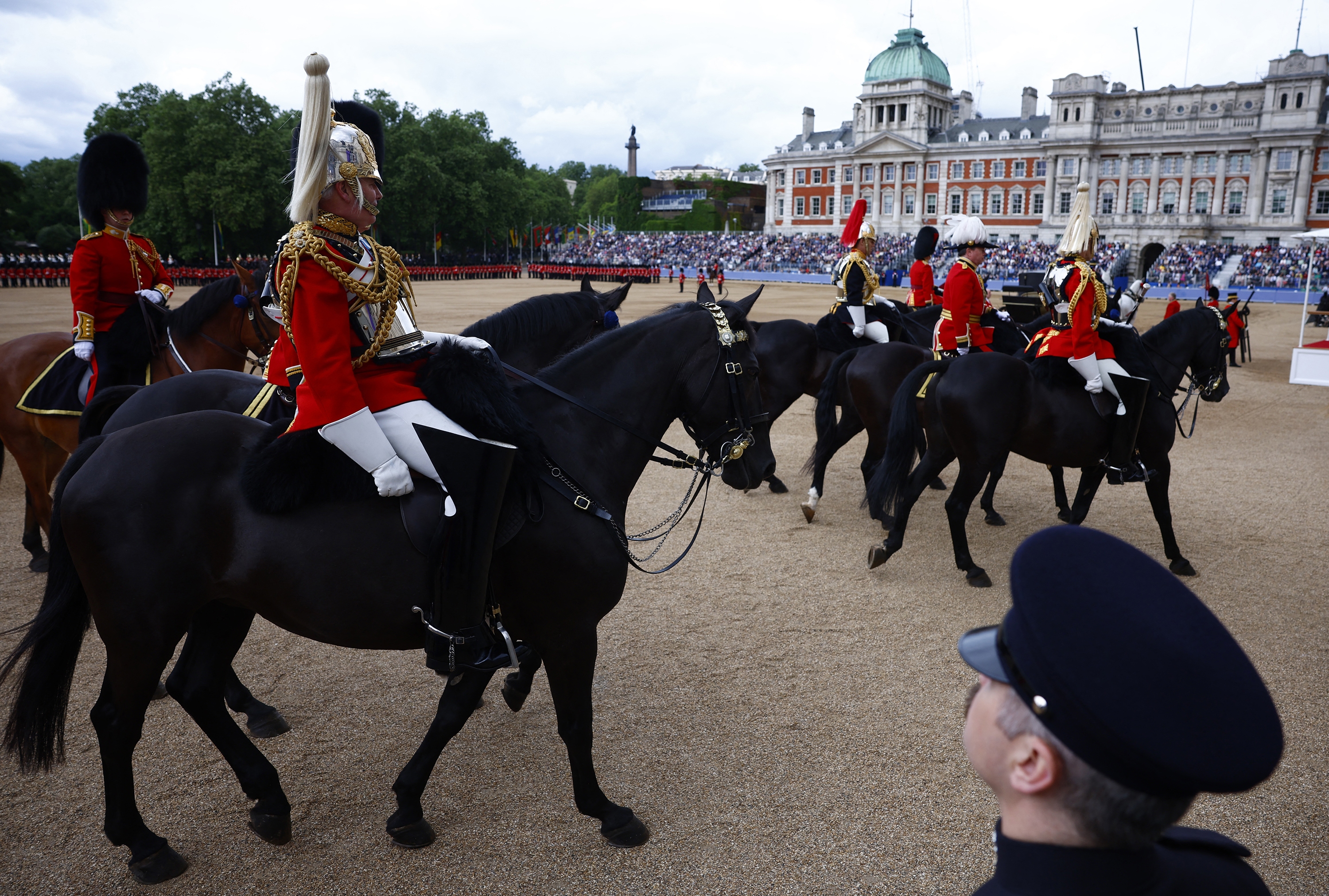 Military horses ran loose through the streets of London once again Military horses ran loose through the streets of London once again