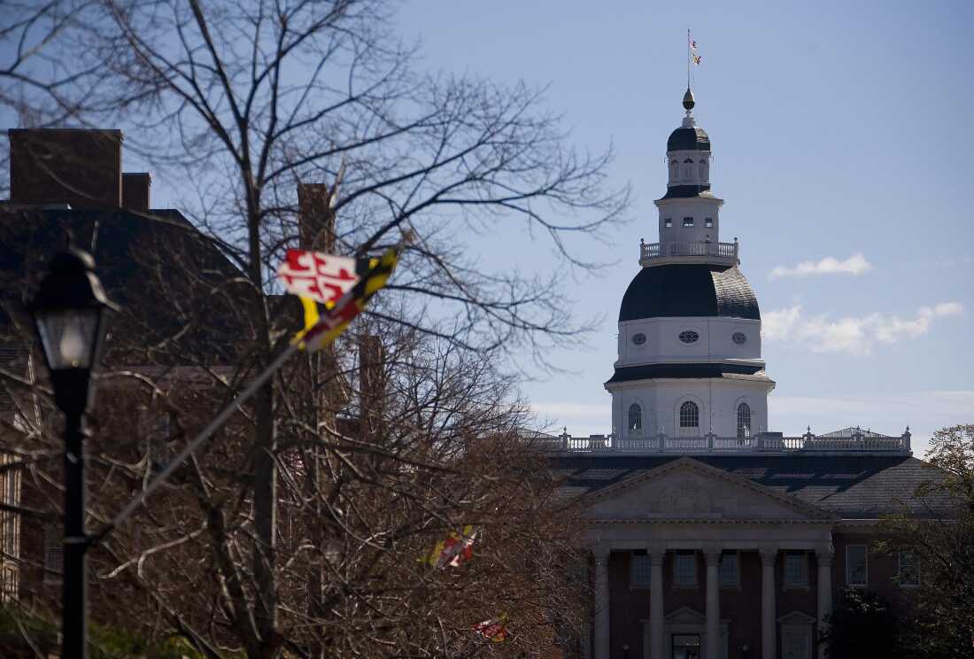 The Maryland State Capitol building is seen in Annapolis.