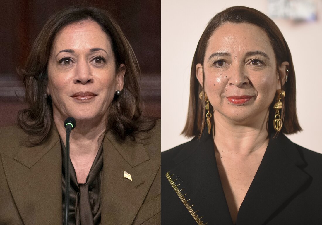 Vice President Harris, seen here on Feb. 27, 2024, is played by actor Maya Rudolph on SNL.