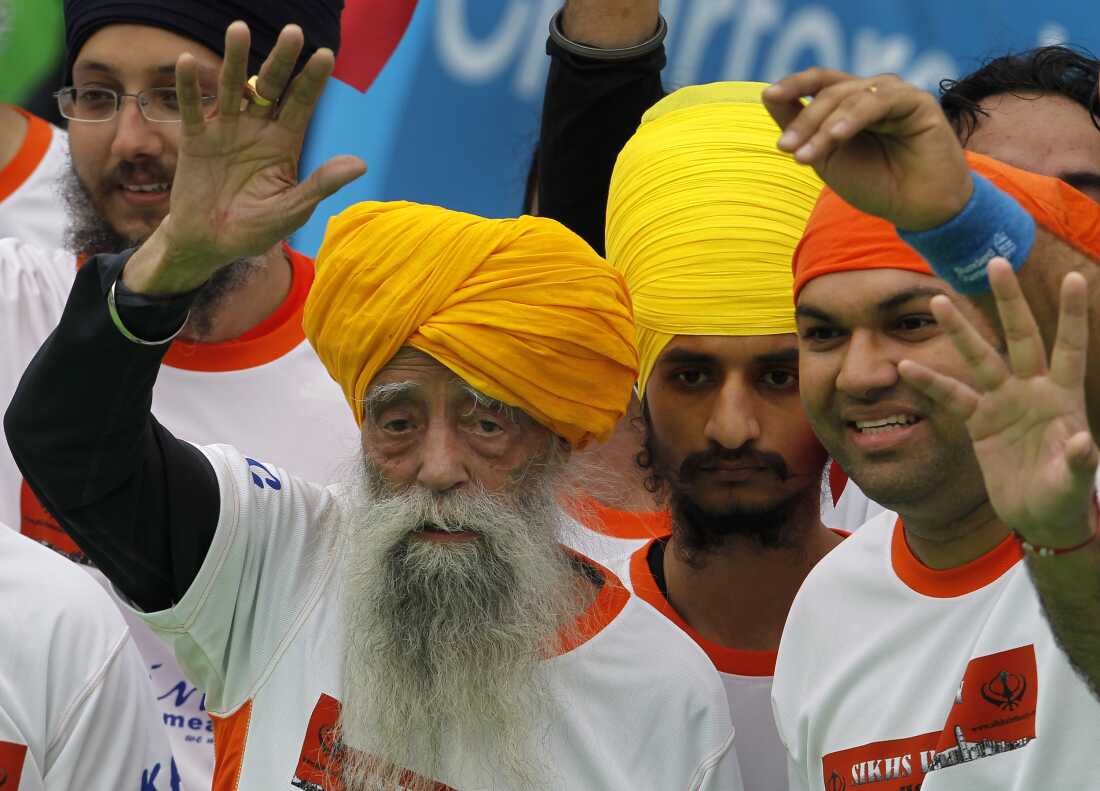Centenarian marathon runner Fauja Singh.