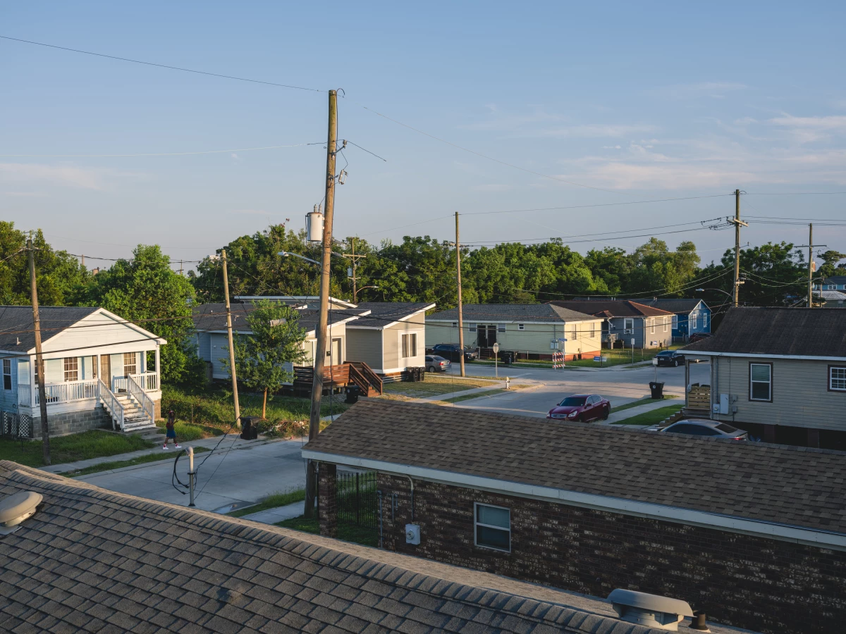 A view of the Desire/Florida neighborhood in the Ninth Ward of New Orleans, Louisiana.