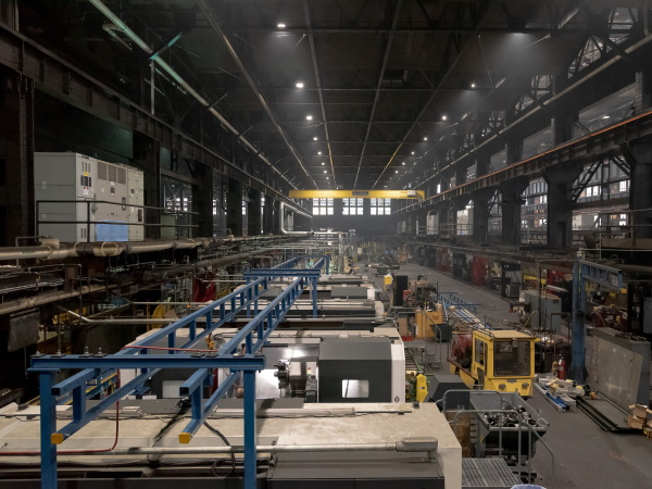 A view of modernization projects at the Scranton Army Ammunition Plant.