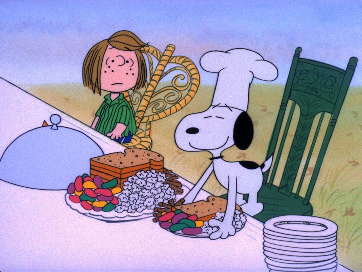 A Charlie Brown Thanksgiving depicts an early example of Friendsgiving in 1973, well before the term entered the lexicon.
