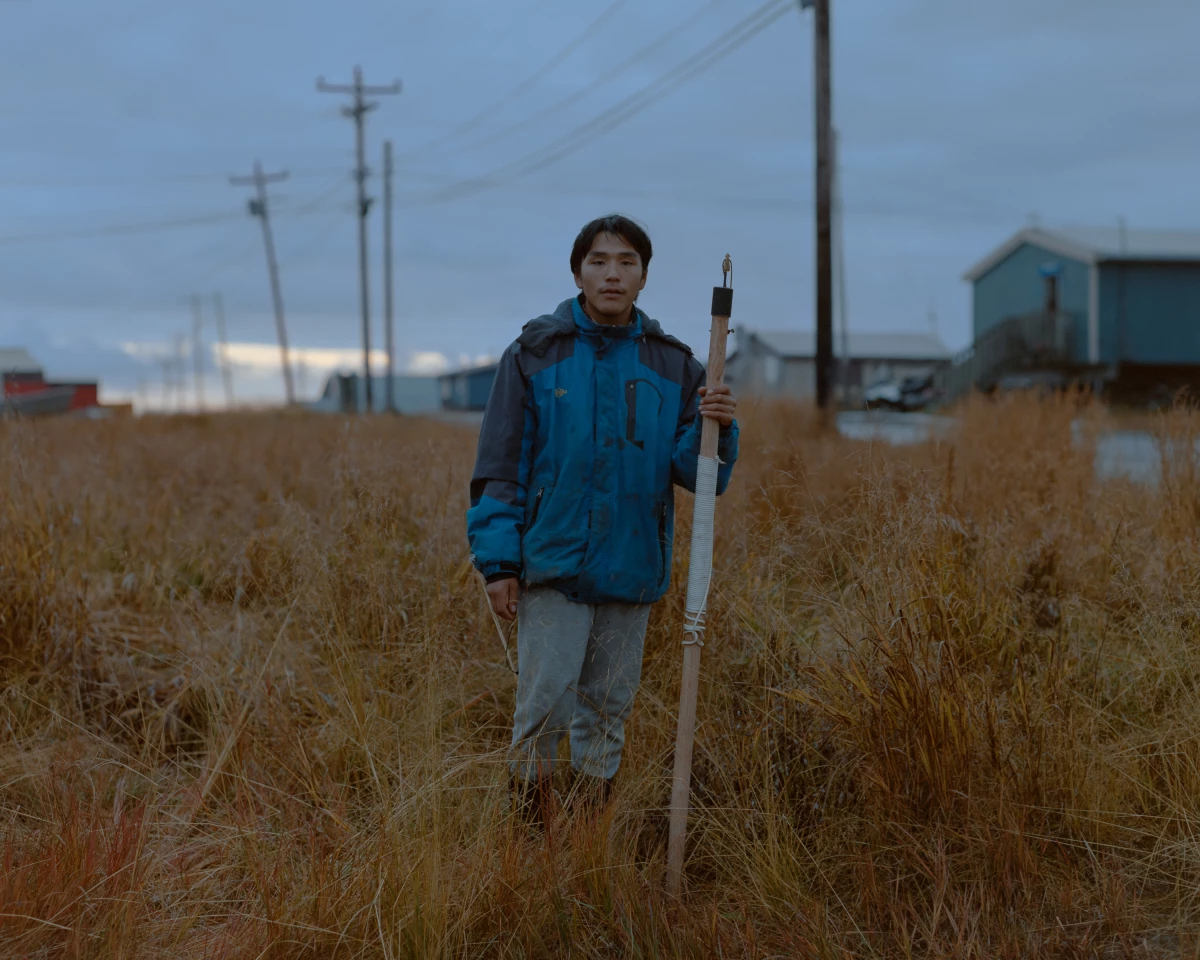 Thomas Rivers with a seal harpoon he made with his brothers. They learned traditional crafting skills through one of CANHR’s programs. Rivers has found it difficult to open up to adults about his struggles with suicidal ideation. “I’ve been depressed since I was about 10. All I'm really good at is hiding it,” he explained. After losing two uncles and several friends to suicide, Rivers found refuge in his relationships with his siblings. He credits those bonds as his reasons for being alive.