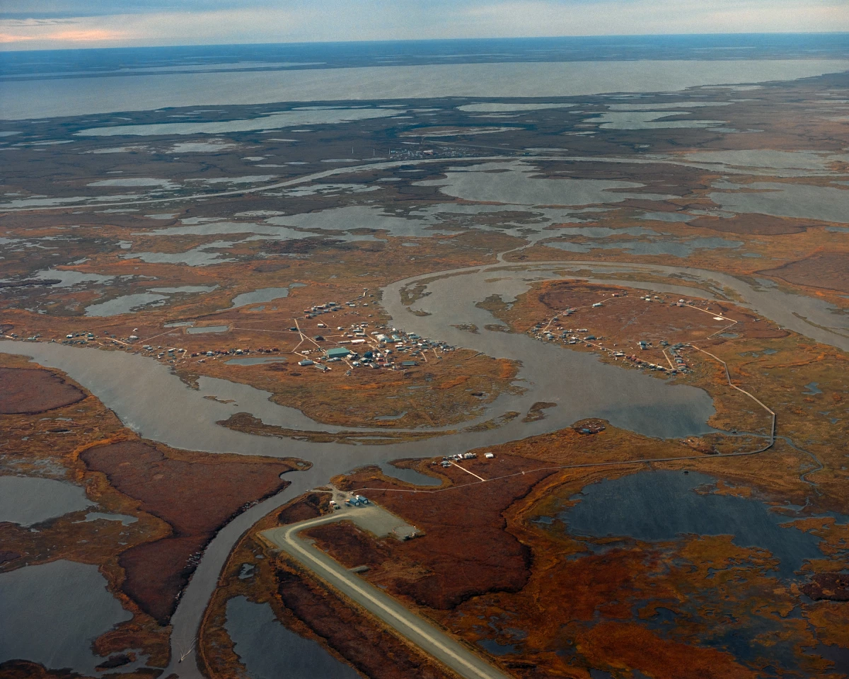A river bisects the village of Nunapitchuk in Alaska’s Yukon-Kuskokwim Delta. Located along the Bering Sea, the Y-K Delta has the highest rates of suicide in the United States. It is one of the country’s most remote regions, with no physical infrastructure connecting its villages to the national road system.