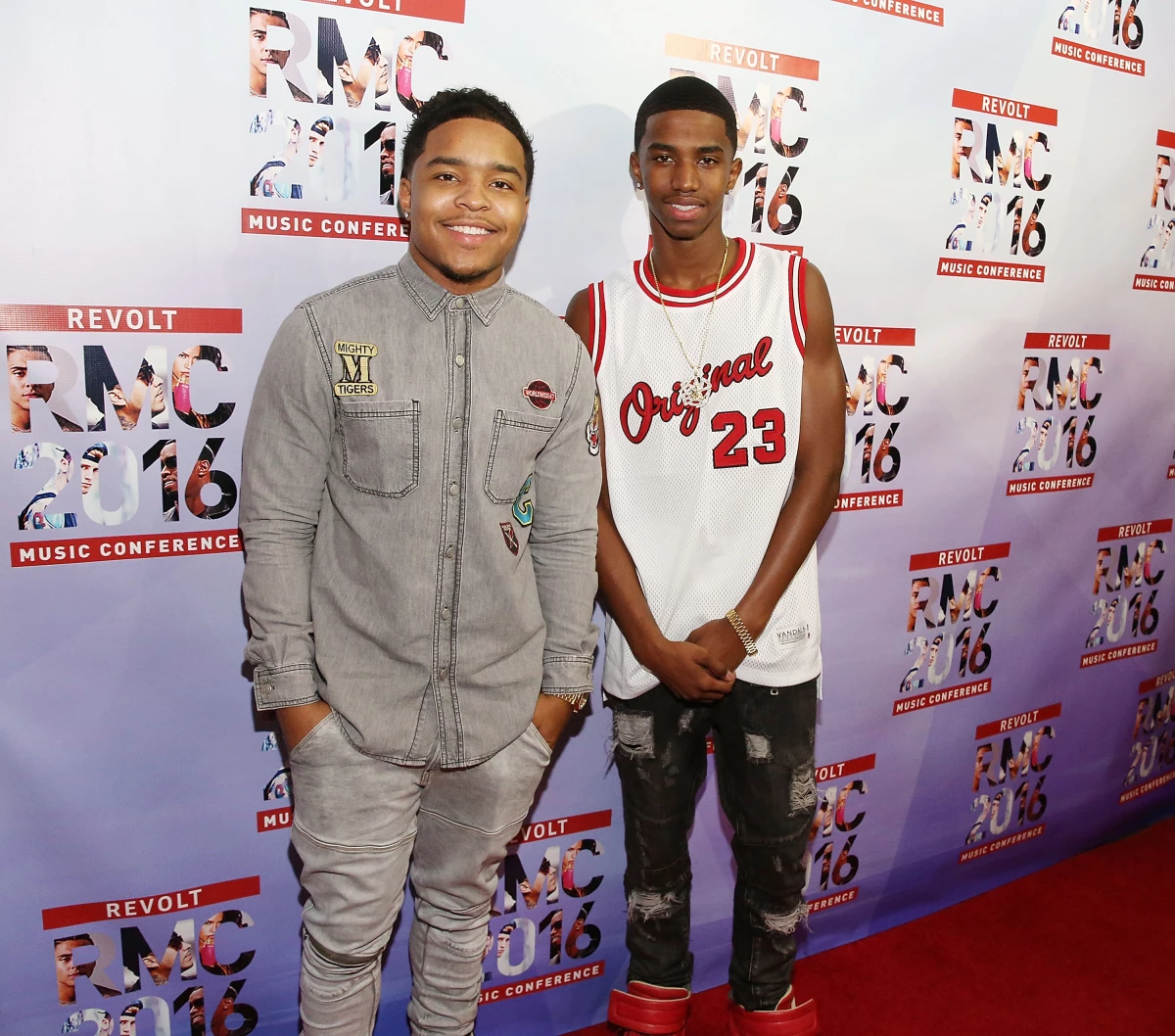 Justin Dior Combs (left) and Christian Combs