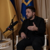 Ukrainian President Volodymyr Zelenskyy speaks with NPR in Kyiv, Ukraine, on Tuesday.