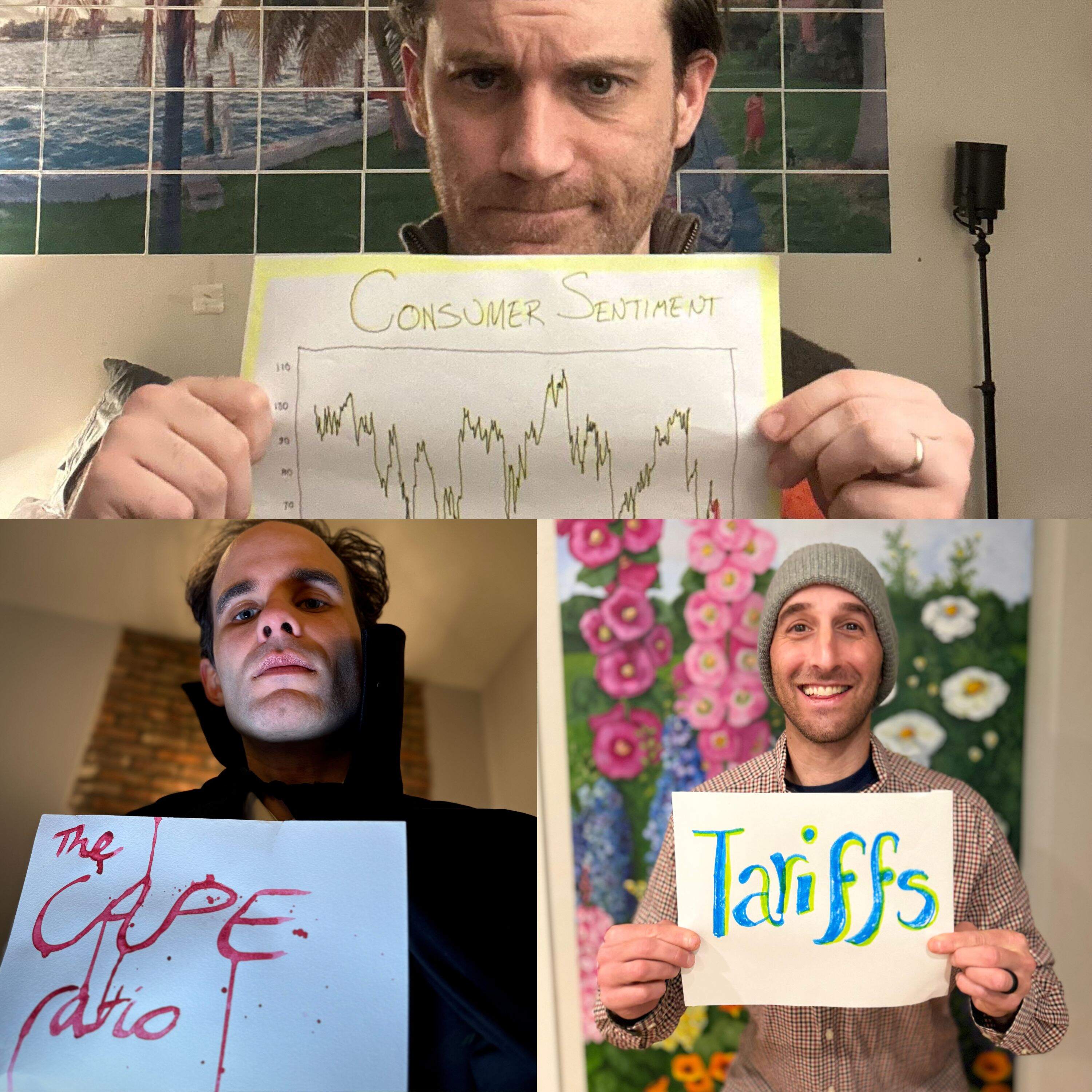 Tariffs. Consumer sentiment. Cape Ratio. Pick The Indicator of The Year! Tariffs. Consumer sentiment. Cape Ratio. Pick The Indicator of The Year!