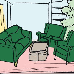 "Adding a bit of walking room, about 18 to 24 inches, behind your couch, side table or armchairs can create the illusion of depth," says Alexandra Gater, a home design consultant and the author of Own Your Space: Attainable Room-by-Room Decorating Tips for Renters and Homeowners.