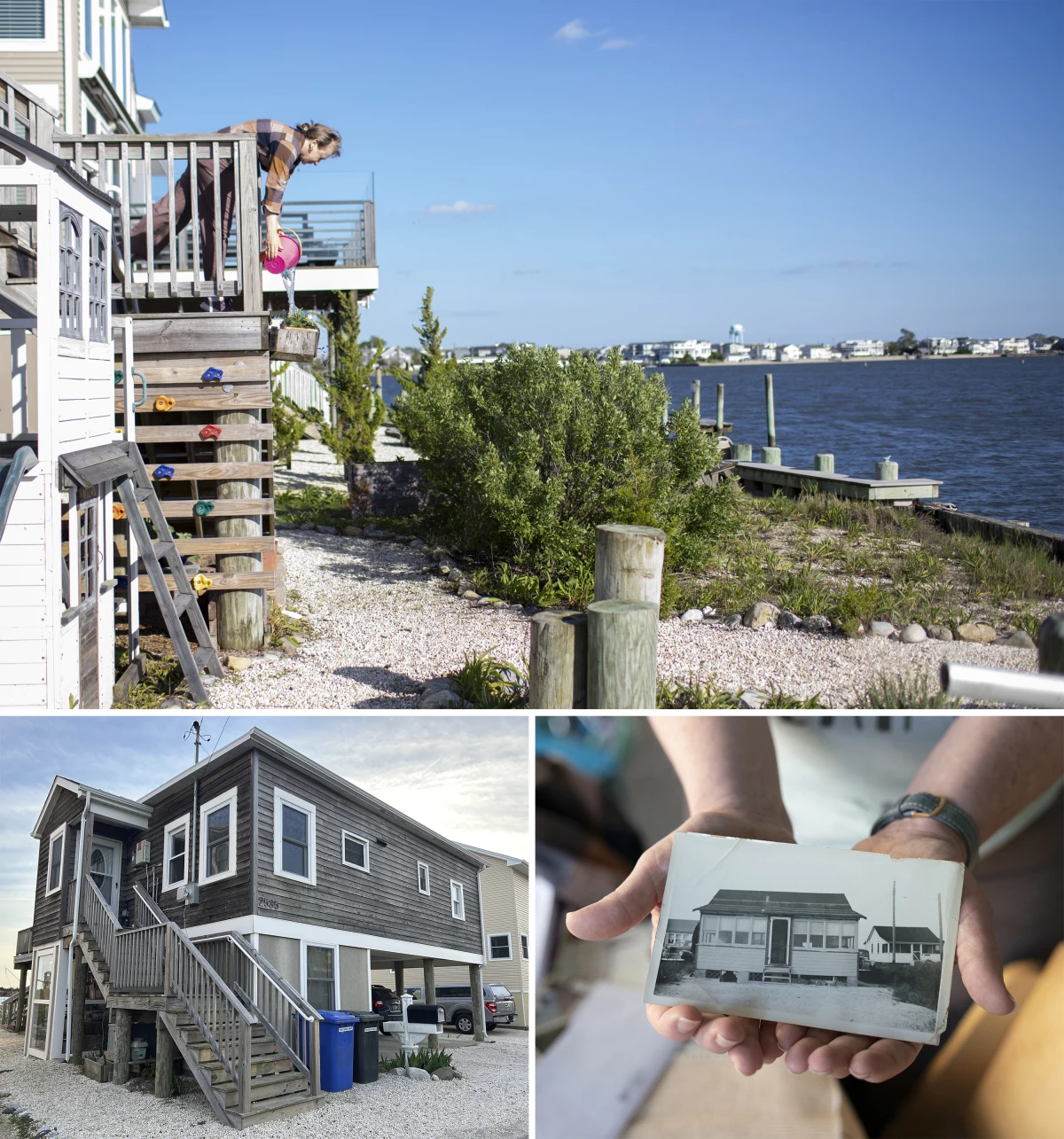 When Devecka-Rinear's great-grandfather bought the house nearly a century ago, it sat much lower to the ground. Now, the house is elevated nearly 13 feet above sea level.