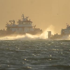 Search and rescue vessels look for missing victims after a boat accident near Alcatraz Island off San Francisco, Tuesday, July 14, 2026.