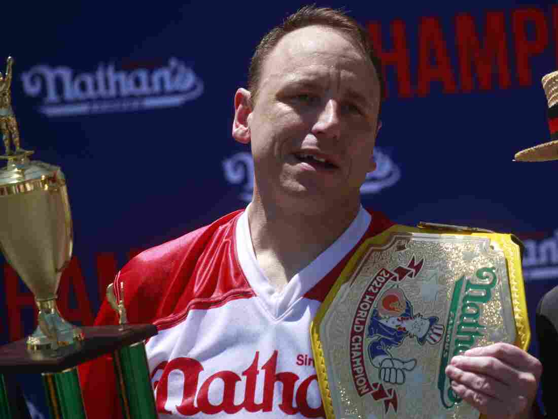 Joey Chestnut banned from Nathan