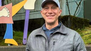 Alaska U.S. House candidate Bill Hill, an independent, poses in a park in downtown Juneau, Alaska, on June 4, 2026.