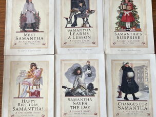 Balaban's collection of Samantha books.