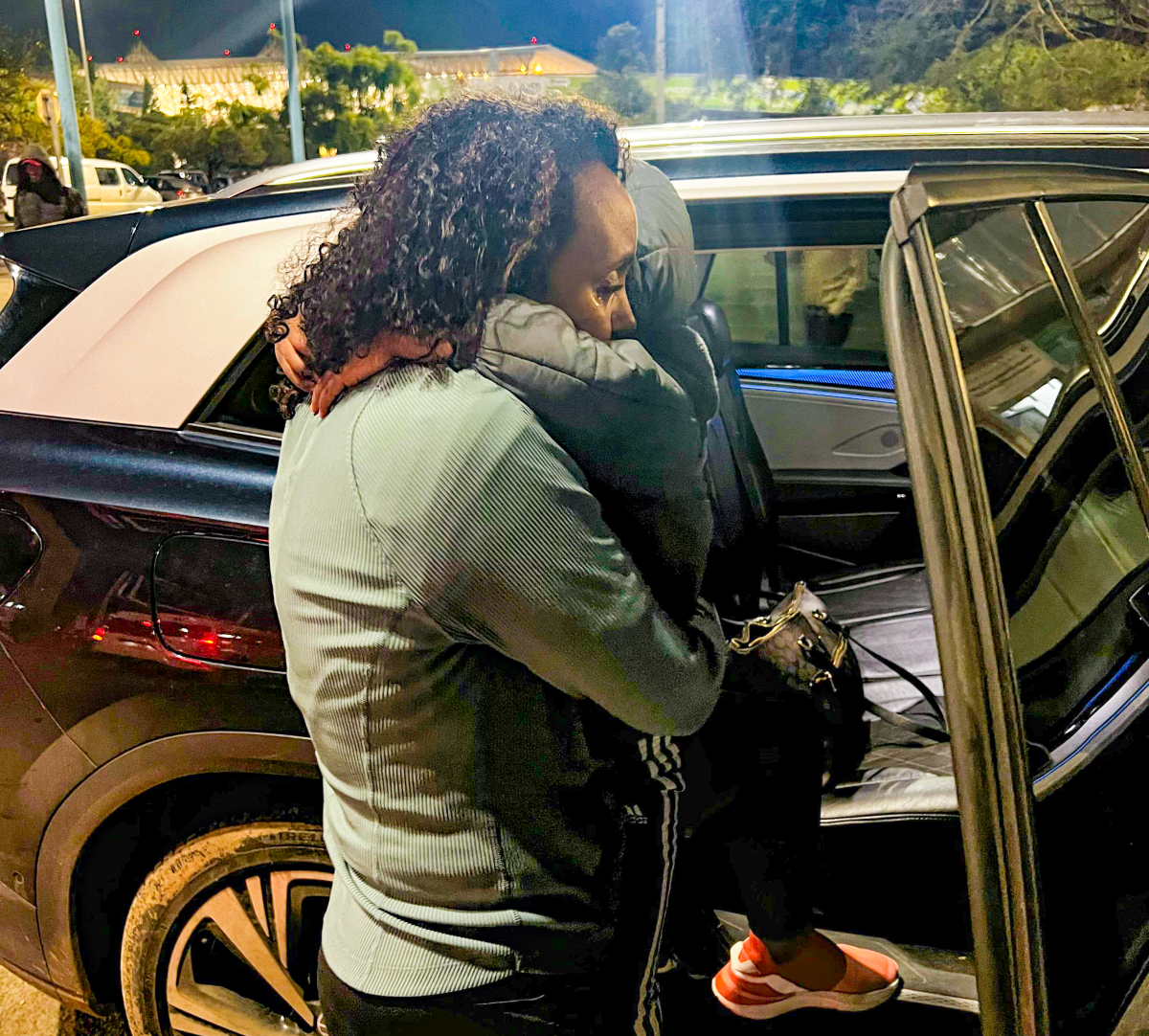 Tsion Firew was finally reunited with her family at the airport in Kigali after being apart for six weeks. Firew says she hugged her 3-year-old son from the arrivals area all the way to the parking lot. 'In crisis, we often ask, 'Why me?' But perhaps the better question is: 'What now?'' says Firew.