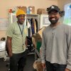 Cedric Meadows (left), director of outreach, and Anthony Conley, director of support services, at the nonprofit shelter Covenant House California.