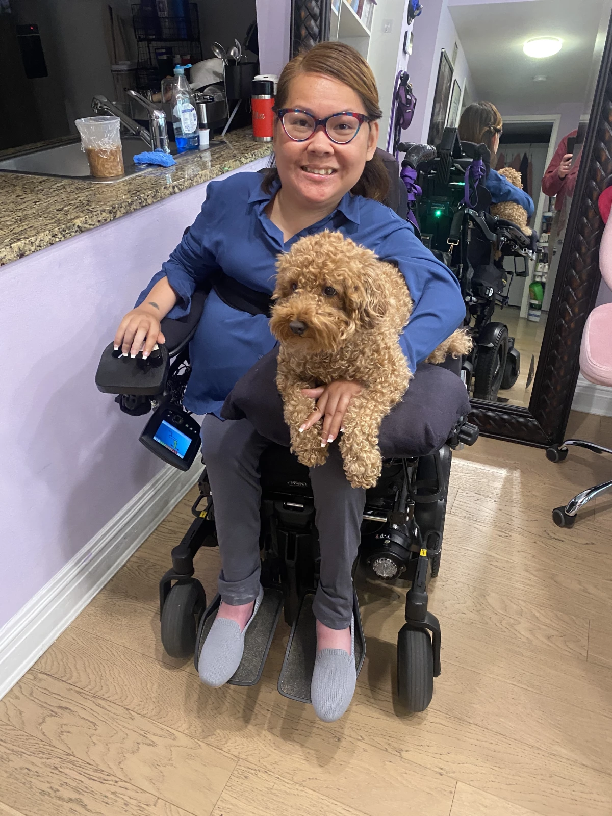 For Haly, SSI provides the medical care that allows her to build a career and live in her own apartment in Manhattan with her dog, Hershey.