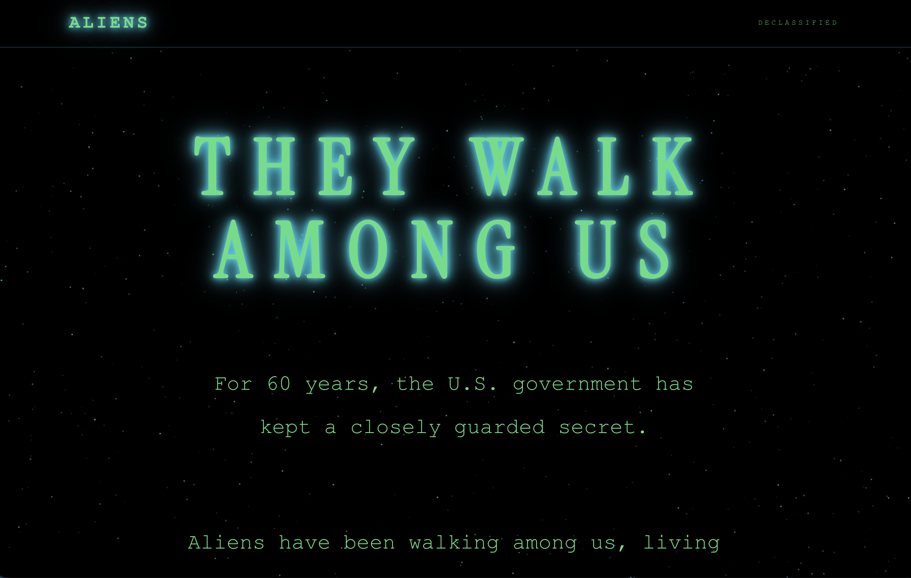 The White House's new site about 'aliens' has nothing to do with UFOs