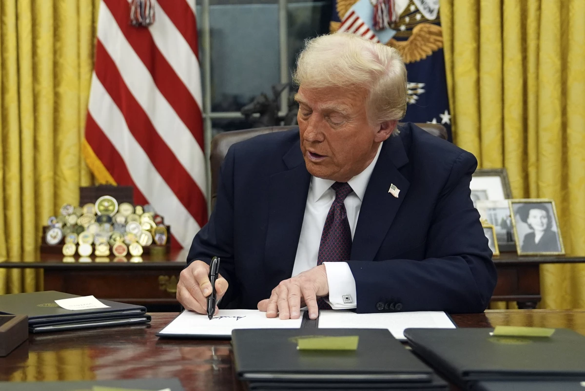 President Donald Trump signed multiple executive orders after his inauguration on Monday, Jan. 20, 2025. He also declared a national energy emergency.