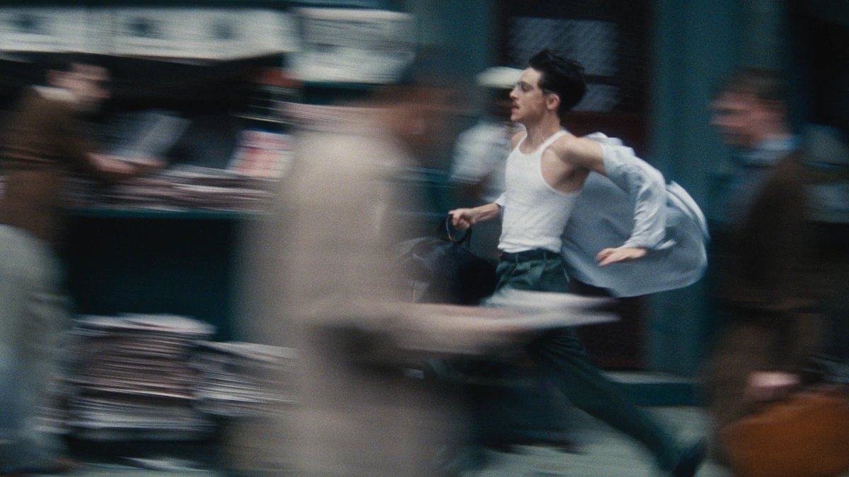 Timothée Chalamet in Marty Supreme.