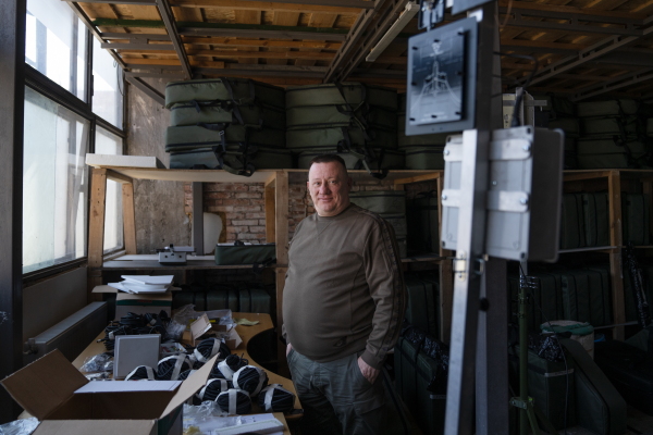 Ihor Krynychko, a co-founder of Skyassist, a drone making company.