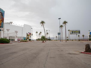 The Prizm Outlets located in Primm, Nev. was once a thriving retail center and is now almost entirely deserted.