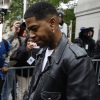 The musician Kid Cudi departs the court after testifying as a witness during the trial of Sean Combs on May 22, 2025 in New York City.