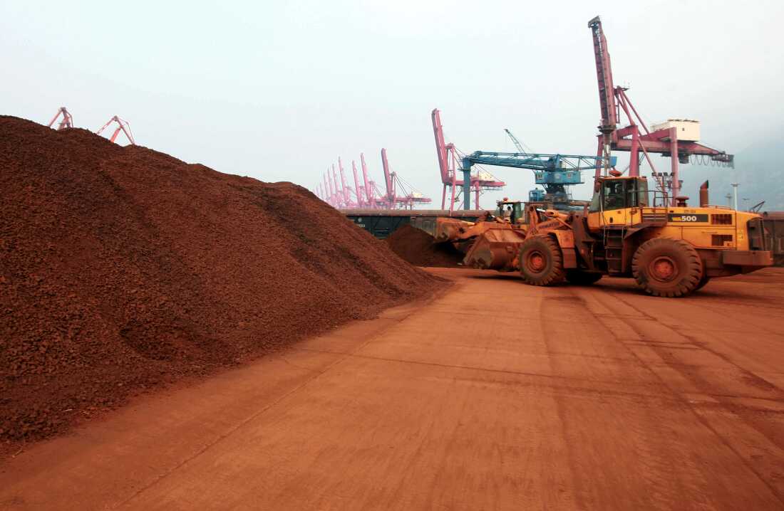 A rare earth minerals mine in China's Jiangsu province, photographed in 2010.