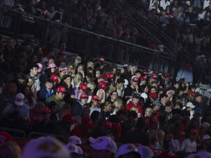 People attend a Turning Point USA event at the University of Mississippi on Oct. 29, 2025.
