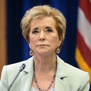 US Secretary of Education Linda McMahon