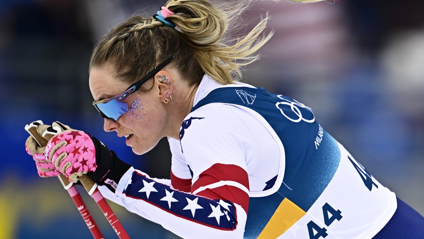 U.S. cross-country star Jessie Diggins claims bronze, medaling in third straight Olympics : NPR U.S. cross-country star Jessie Diggins claims bronze, medaling in third straight Olympics : NPR